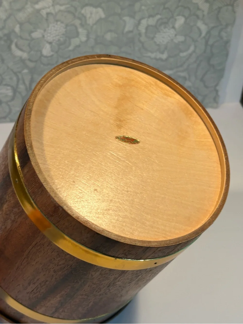 Vintage MCM Teak Ice Bucket made in  Japan
